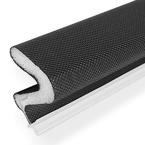 Door Weather Stripping Kerf V Shape Seal Strip For Doors/Windows Pu Foam Door Jamb Weather Seal Strip Suitable For Doors With Slots Easy To Be Installed&Cut (26.3Ft-Black) #TOP11