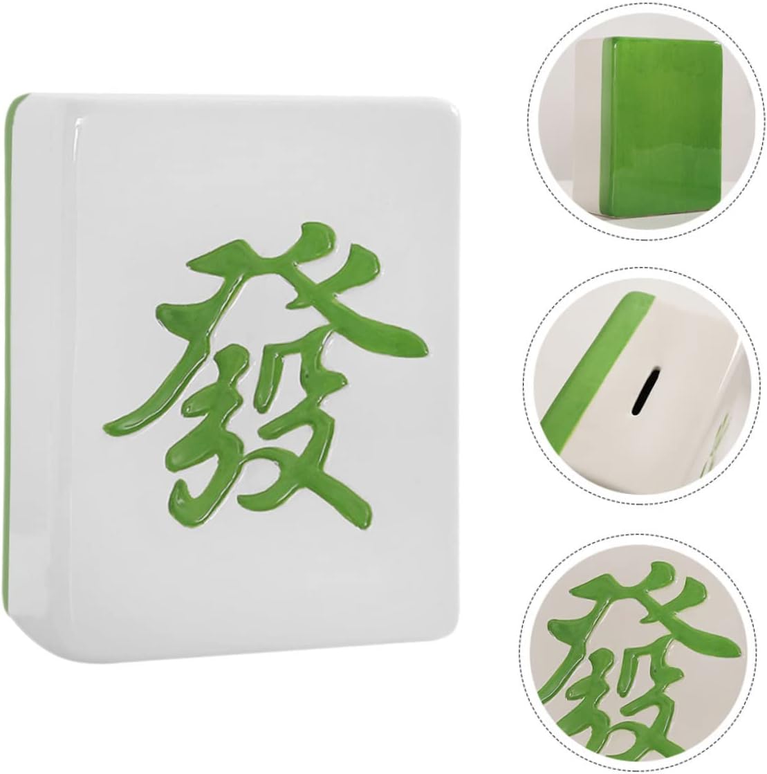 Yardwe Mahjong Piggy Bank for Boys and Girls Playroom Storage Money Saving Box