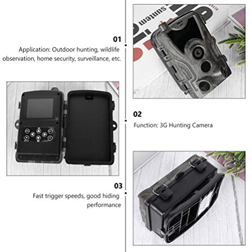 Câmera YARNOW Wild Câmeras 3G para jogos HD 1080p Wildlife Scouting Hunting Cam para monitoramento d