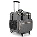 LUXJA Rolling Teacher Bag with Laptop Compartment and Detachable Dolly, Multifunctional Rolling Teacher Tote Bag (Patent Pending), Gray