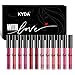 Ownest 12 Colors SuperStay Matte Ink Liquid Lipstick,Waterproof Long Lasting Durable Matte Lipstick, Fashionable Colors Lipsticks Set,Matte Lip Gloss