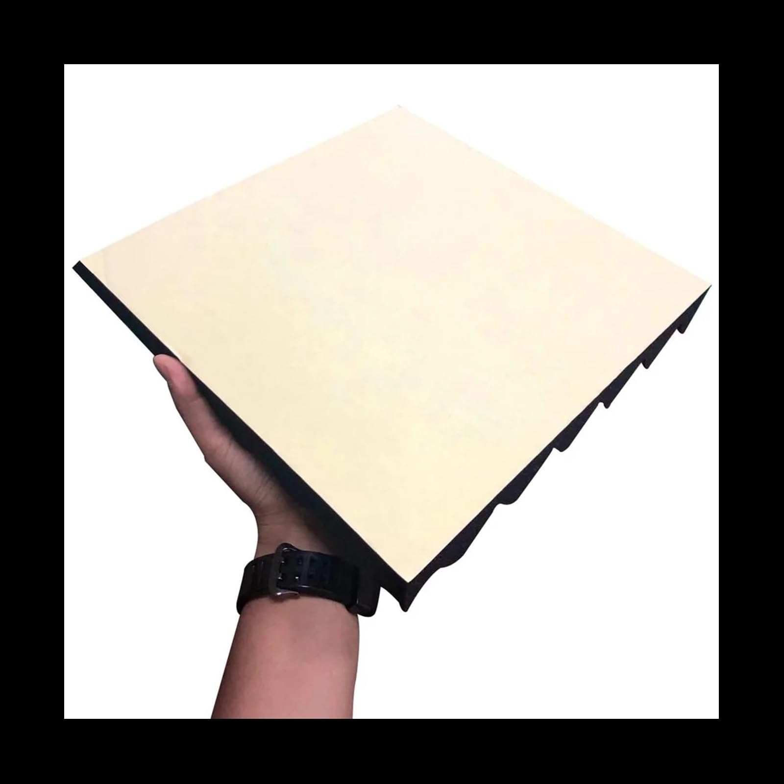 Paquete de 12 Paneles Autoadhesivos de Espuma Acústica (5 X 30 X 30 Cm) - Paneles de Pared Insonorizados de Alta Densidad para Estudio, Hogar Y Oficina - Reducción de Ruido Y Azulejos Decorat