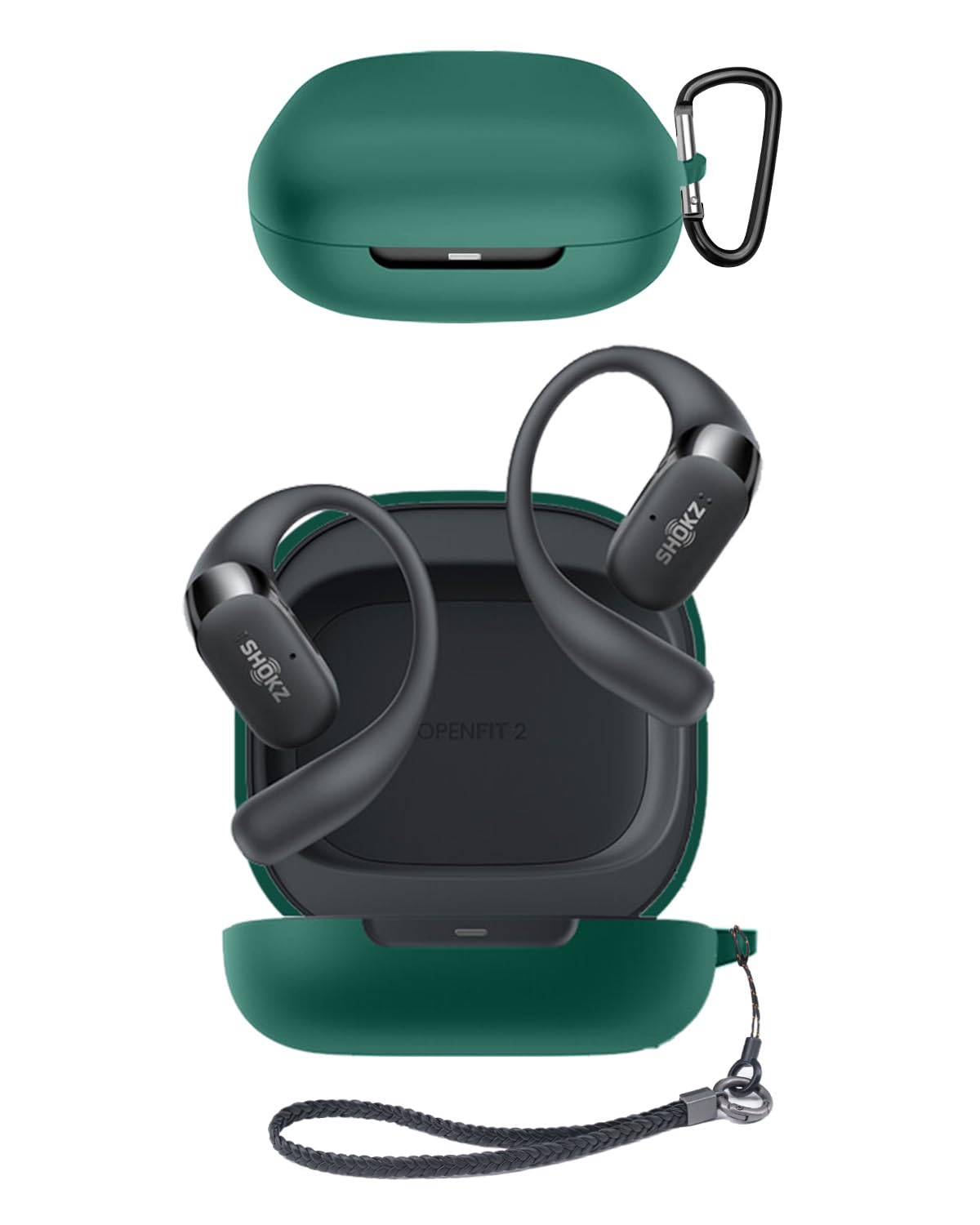 Amazon | SHOKZ OpenFit 2 用 ケース YAJOJO ワイヤレス イヤーホン 