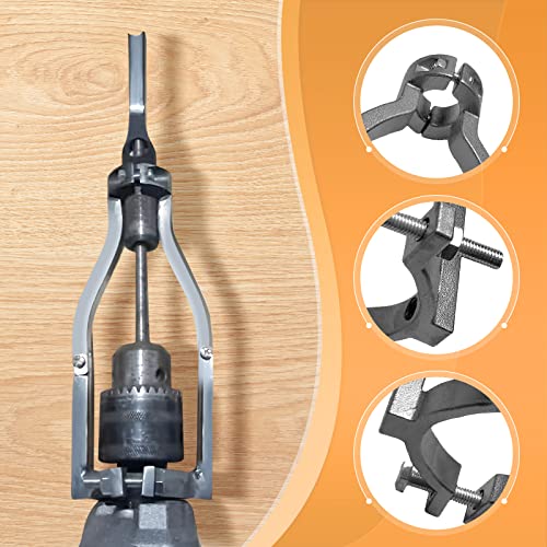 Milageto Feste Halterung für Vierkantlochbohrer für Tischbohrmaschine Oder Handbohrmaschine Professioneller Klemmdurchmesser zwischen 38 bis 55mm, #1