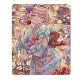 VTUBER JK 女子 絵描集合写真 浴衣宵-宮 マウスパッド プレミアム デスクマット 滑り防止パッド ゲーミングマウスパッド 仕事用 デスクパット 18*22cm