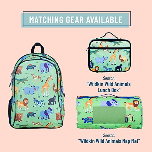 Wildkin 15-Inch Kids Backpack For Boys & Girls, Perfect For Early Elementary, Backpack For Kids Features Padded Back & Adjustable Strap, Ideal For School & Travel Backpacks (Wild Animals) #TOP3