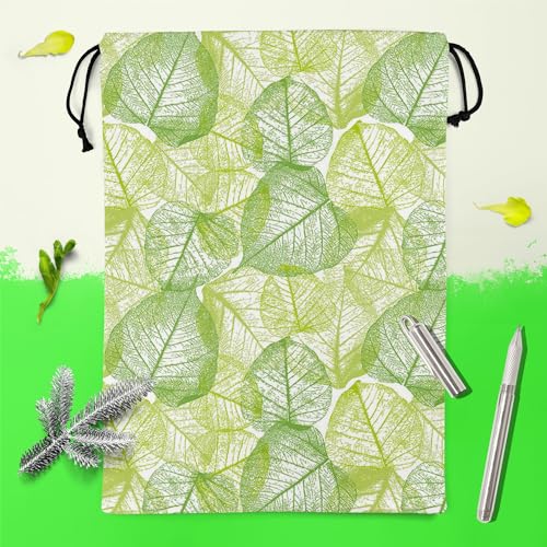 Image of ArtzFolio Floral & Leaves | Reusable Sack Bag | Bag for Gym, Storage, Vegetable & Travel