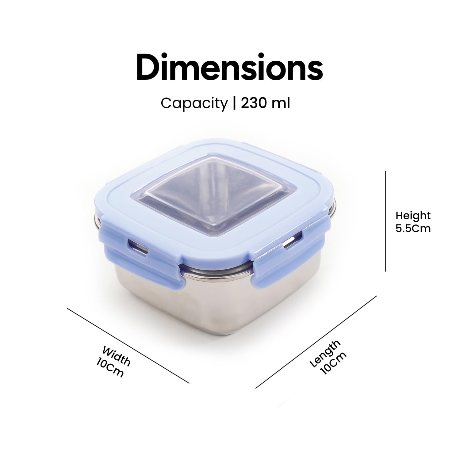 Nayasa Stainless Steel Lunch Boxes - Leak Proof Set of 2 -3