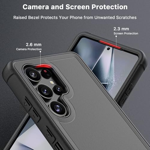 M MYBAT PRO Maverick Series for Samsung Galaxy S25 Ultra Case with Belt Clip Holster, 6.9 inch, Heavy Duty Military Grade Drop Protective Case w 360° Rotating Stand (No Screen Protector) Black by M MYBAT PRO - Used condition - Image 4