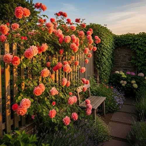 Image of Climbing Rose Flower Seeds,75 Seeds Pack, Year-Round Blooms (SALAMON)