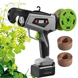Legatrice elettrica per piante da giardino, senza fili, portatile, con display a LED, ricaricabile, 25 mm di diametro, per piante di fiori e viti