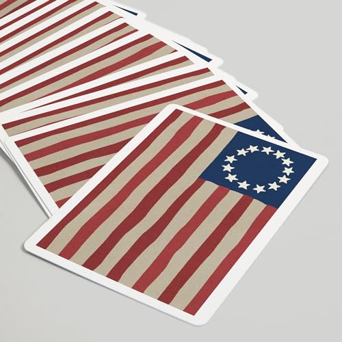 Betsy Ross Flag, 52 cartas para póker para adultos miniatura 5