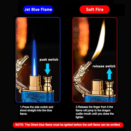 Encendedor Jet recargable de doble llama regulable y a prueba de viento 3