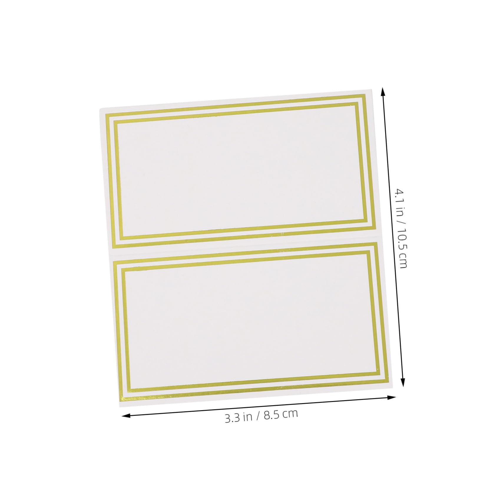 Angoily 3 Sätze Elegante Tischkarten Mit Bronziertem Design Platzkarten Für Hochzeiten Und Dinner Hochwertige Beschreibbare Karten Aus Dickem 60 Stück * 3