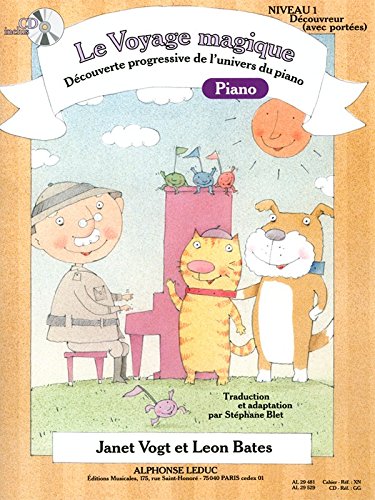 Partitions pour Piano Voyage Magique 1 pour apprendre a lire les notes au clavier