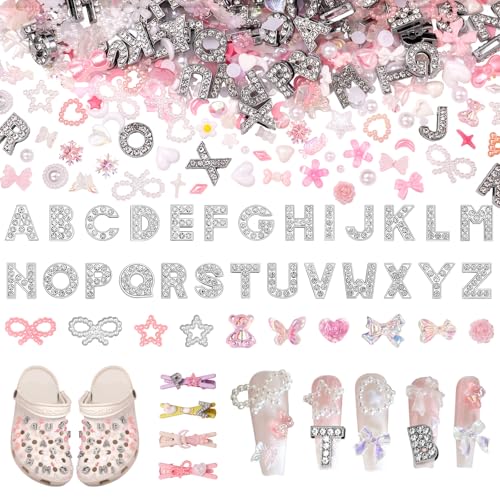 Junk Phone Case Charms Kit, 52 Pcs A-Z Alphabet Letters Junk Case Charms