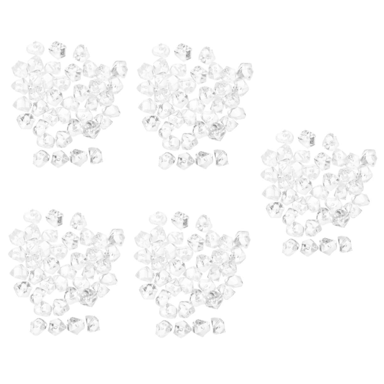 Amosfun 200 Pz Diamante Fai da Te Hair Charms Hair Jewelry coriandoli da tavola Cristalli da Sposa ciottoli per vasi Arredamento Diamanti in Resina Trasparente Diamanti per l'artigianato