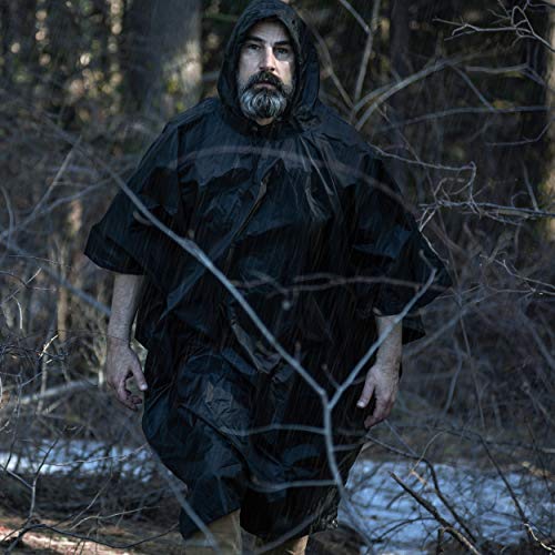 Image of Arcturus Rain Ponchos | Adjustable Hood | Waterproof Ripstop Nylon | Great for Hunting, Fishing & Camping