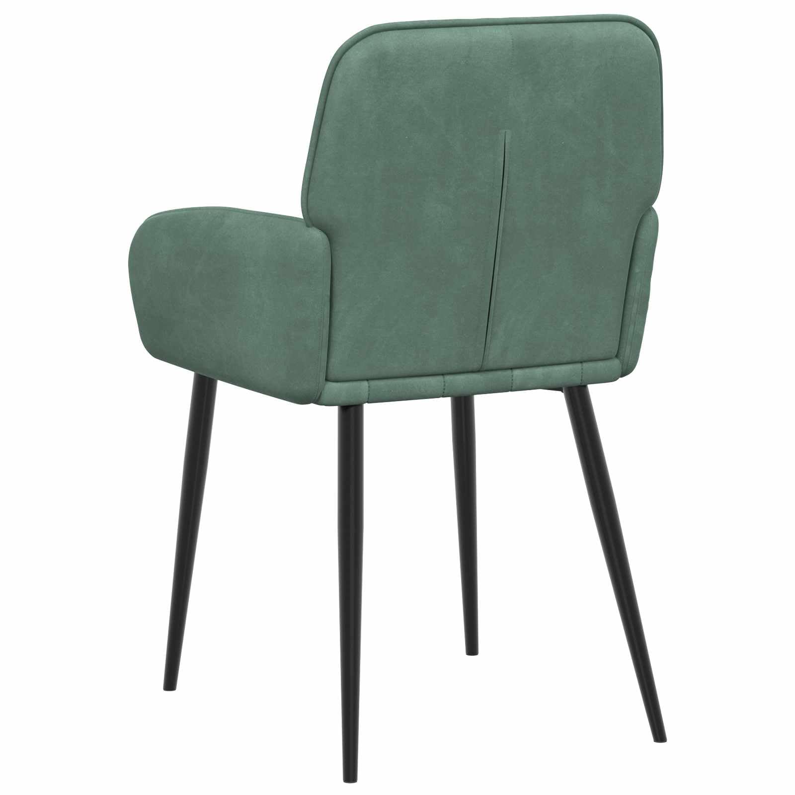 Lot de 6 chaises de salle à manger en velours Vert mer 56,5 x 50 x 86 cm