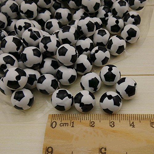 Amazon.co.jp: スポーツ ボール ビーズ サッカーボール 12mm 50個