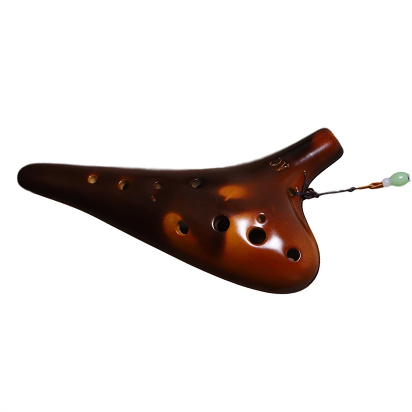 Strumento Musicale Ocarina Giallo A Dodici Fori Tasto C Alto Ocarina Di Produzione AC