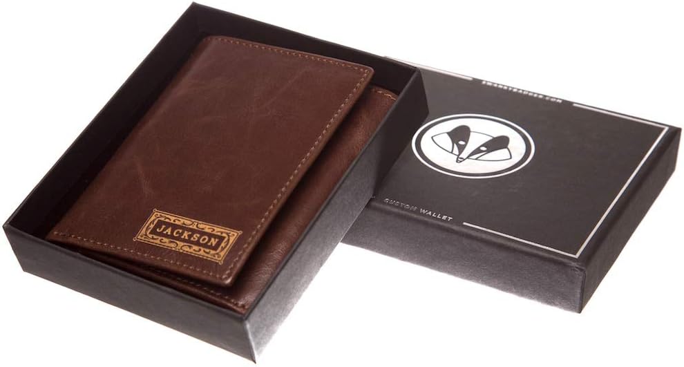 Swanky Badger NEW Personalized Wallet - Trifold Wallet, ID & Card Slots
