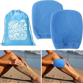 Vodolo 2 in 1 Sand Remover for Beach,2Pcs Sand Wipe Off Mitts for Beach,Beach Vacation Essentials for Kids Adults,Beach Day Accessories Must Haves for Women,Summer Family Beach Needs Items Necessities