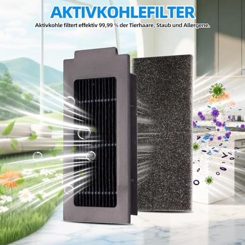 EOVWAEO 25 Stück Zubehörset für ECOVACS DEEBOT T50 PRO Omni / T50 PRO Omni Gen2 / T50 Omni Saugroboter, Ersatzubehör 2 Hauptbürste 6 Wischpads 6 Staubbeutel 6 Seitenbürste 4 Filter 1 Reinigungsbürste