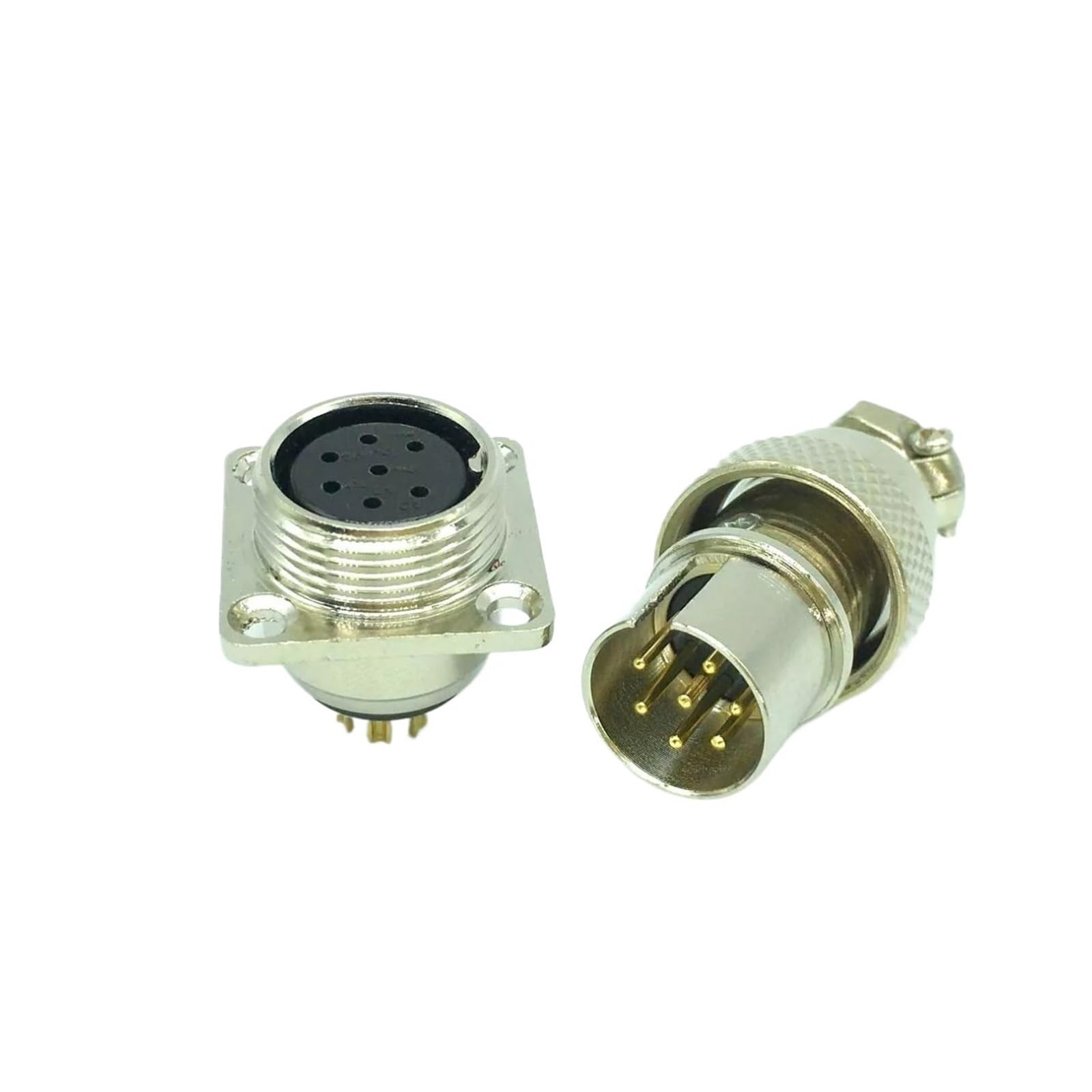 Conector GX16 7 pines para panel inverso que evita desconexiones y fallos de señal