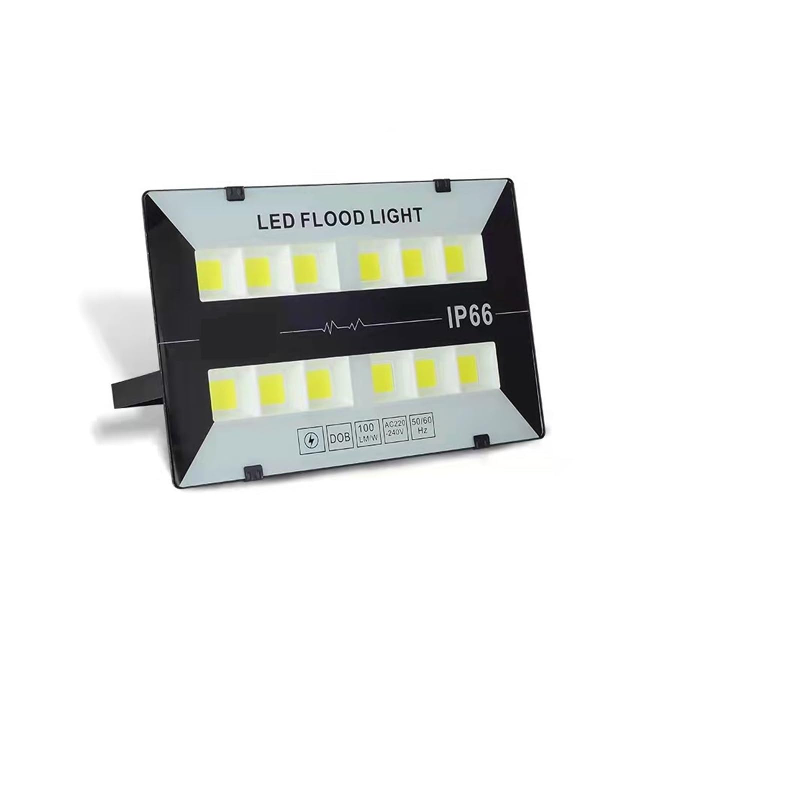 LLOOPK LED Flood Light, COB LED FloodLight IP67 Waterproof 50W 100W 200W 300W Outdoor Garden Projector Lighting Spotlight Wall Flood Lights Street(100W)