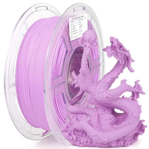 IEMAI Filamento para impresora 3D PLA mate de alta velocidad, filamento PLA mate de 1,75 mm, precisión dimensional +/- 0,05 mm, bobina de 1 kg, filamento de impresión 3D para impresora 3D, PLA mate