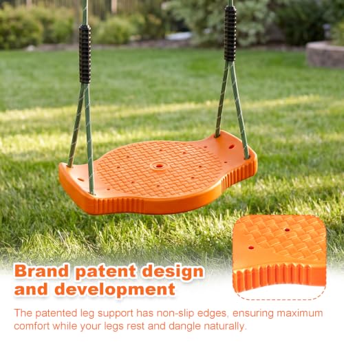 Image of Tree Swing Plastic Swing Set Heavy Duty Replacement, Swing Accessories for Indoor Outdoor Orange