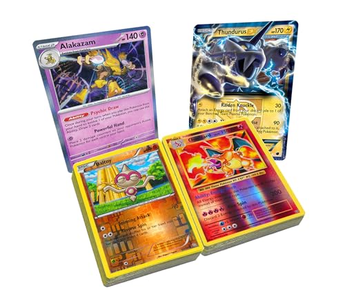 100 Reverse Holofoil Pokemon TCG Cards Assorted Lot + 4 Bonus Holos