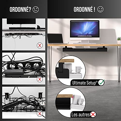 Cache câble bureau et passe câble Ultimate Setup pour management PC - 6