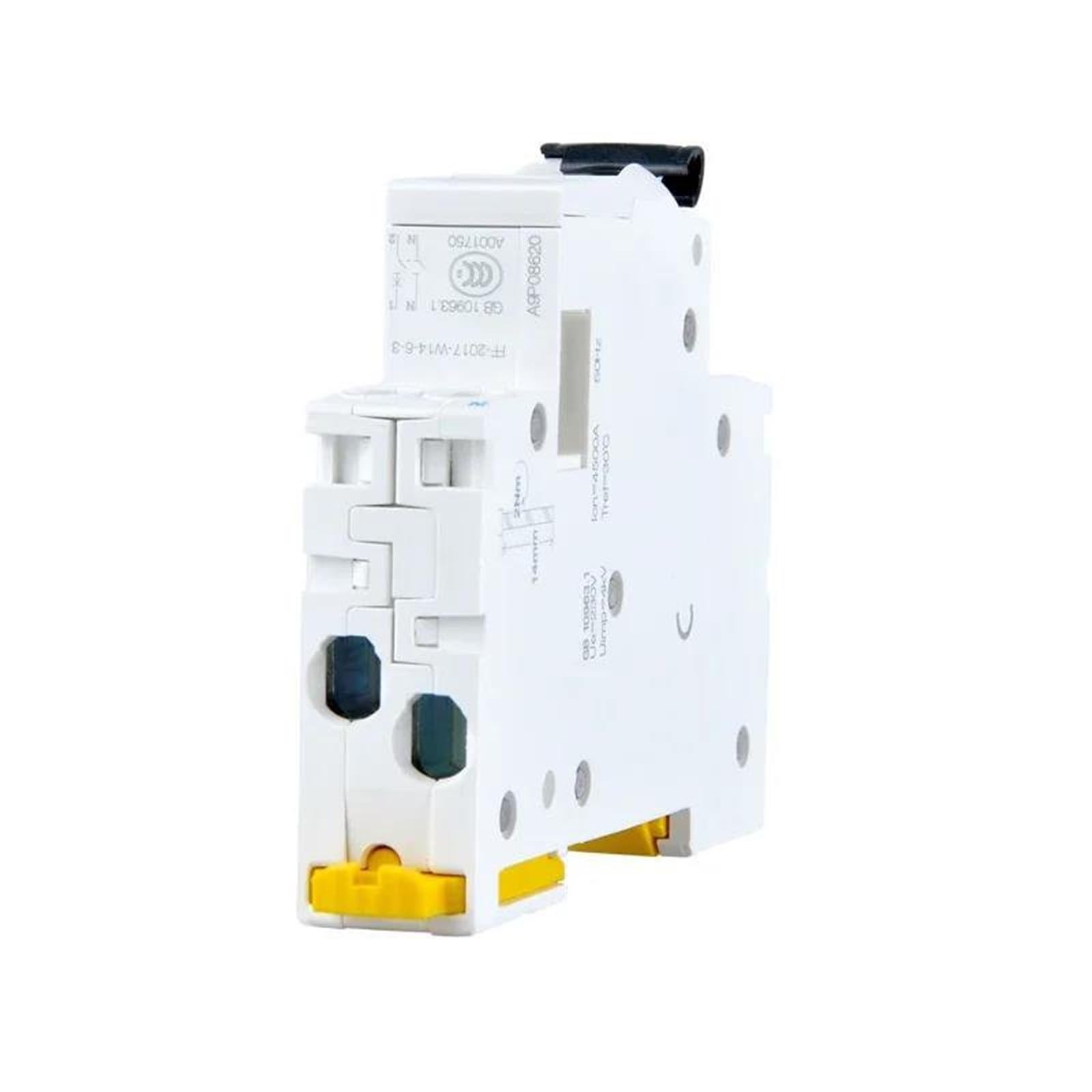 Interruttore automatico MCB 2P 10A 16A 20A 25A 32A 40A 50A 63A DZ47Z 500V/1000V Montaggio su guida DIN Interruttore di sezionamento CC per impianto solare fotovoltaico(6A)