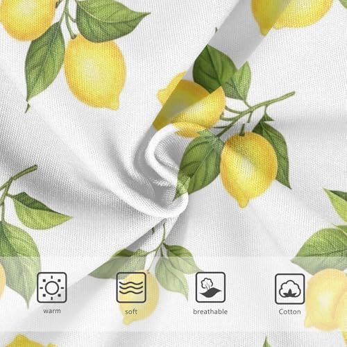 Yellow Lemons Girls Briefs, Toddler Girl Briefs, Cotton Girls Underwear, 2–8 Years3