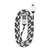 Produktbild 360 Electrical 360400 QuickCharge Lightning to USB Braided Charging Cable, 3'/0.9m, Black by 360 Electrical