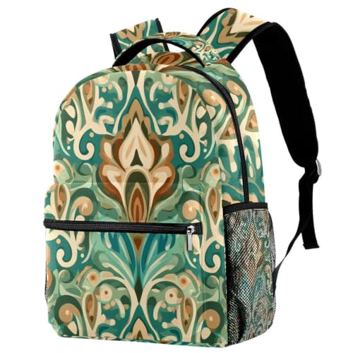 Mochila casual beige para universidad y oficina en el día a día