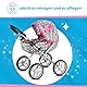 Kinderplay Puppenwagen ab 1 2 3 Jahre, Kinderwagen Spielzeug - Puppenwagen Kombi, Leichte und Stabile Konstruktion, Puppenbuggy Griffhöhe: 54 cm, Spielzeug Draussen, KP0260 (Grau)