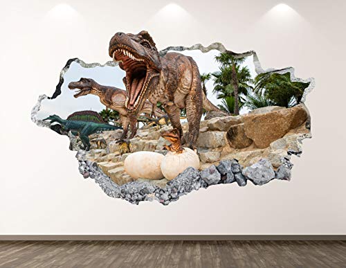Vinilo Decorativo Dinosaurio Salvaje 177.8 cm x 101.6 cm
