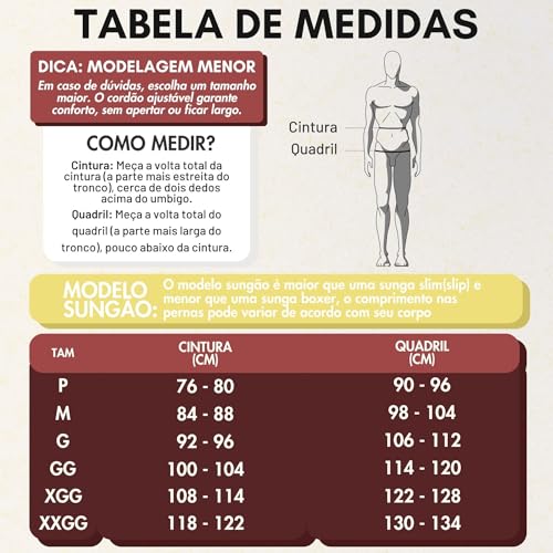 MASH Sunga com Vivo Secagem Rápida Xtra Life UV50 Masculina Adulto, Branco, G