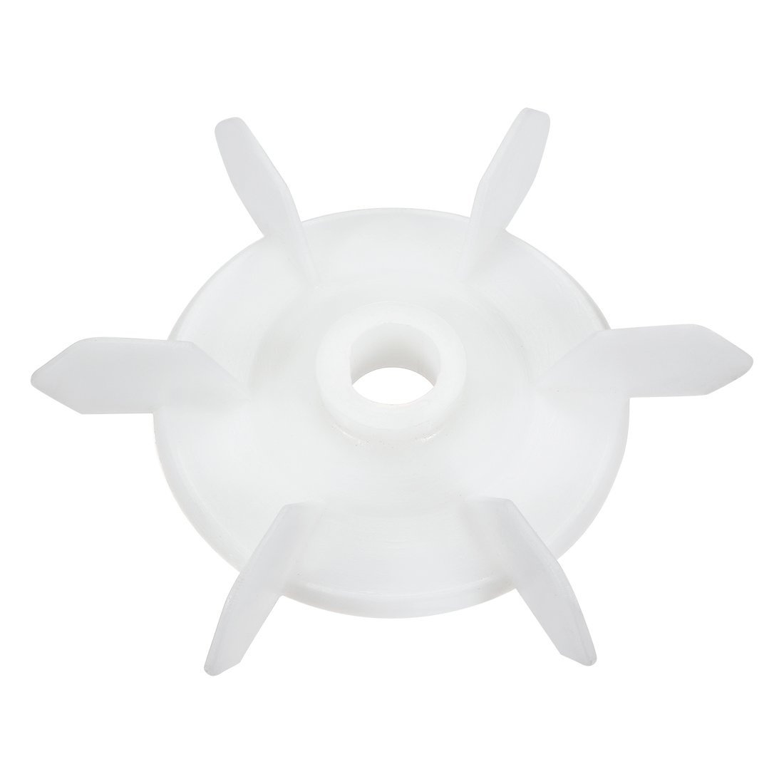 sourcing map 1Pcs Ventilador De Motor Impulsor 148 * 20mm D Eje De Plástico Blanco De Sustitución 6 Paletas