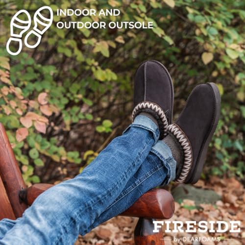 Image of Fireside by Dearfoams Men's Grafton Shearling Indoor /Outdoor Clog