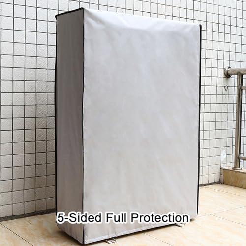 Housse de climatisation extérieure imperméable bleue 100x40x138cm