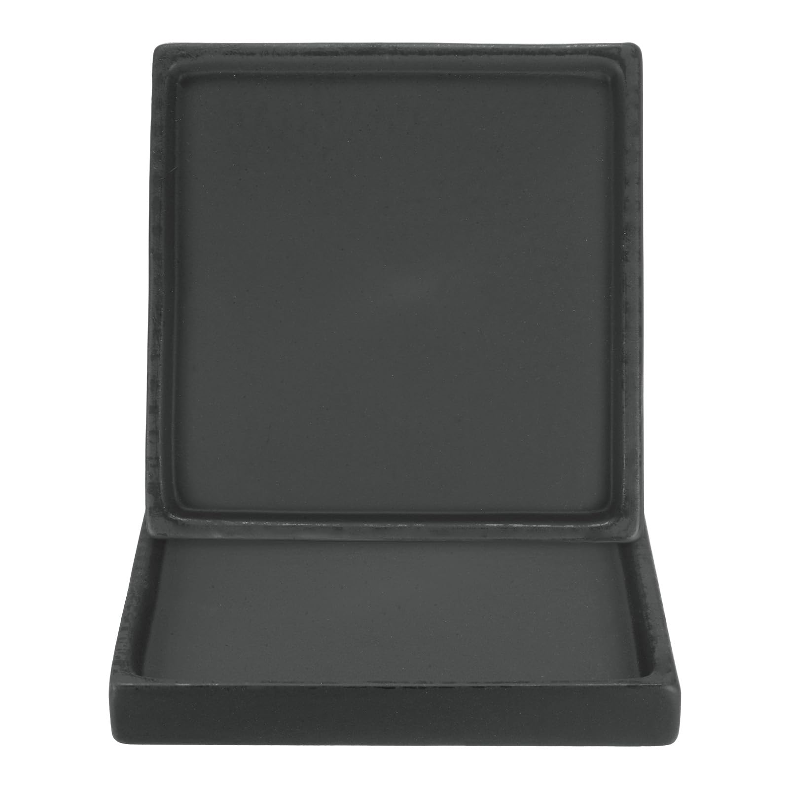 M METERXITY 2-Pack Ceramic Plant Saucer, 5 Inch Plant Water Catcher Tray