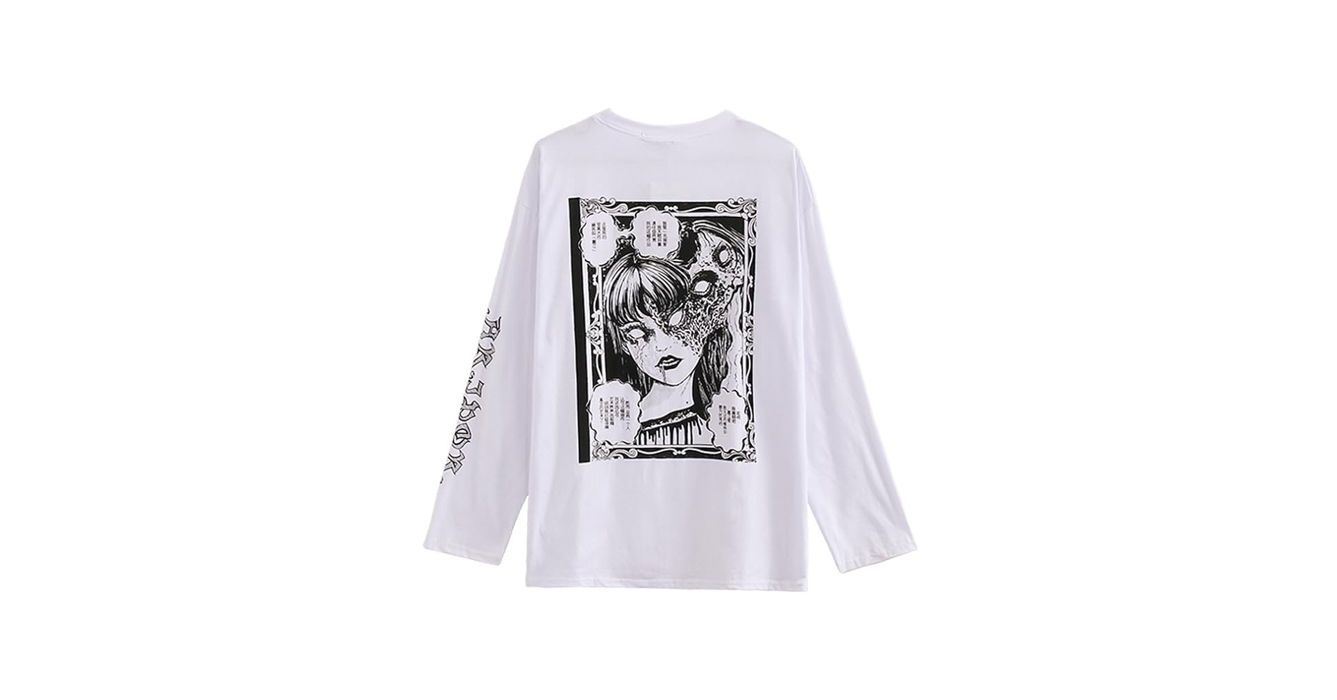 Harajuku Y2k Women's White T-Shirt Punk Japanese Oversized