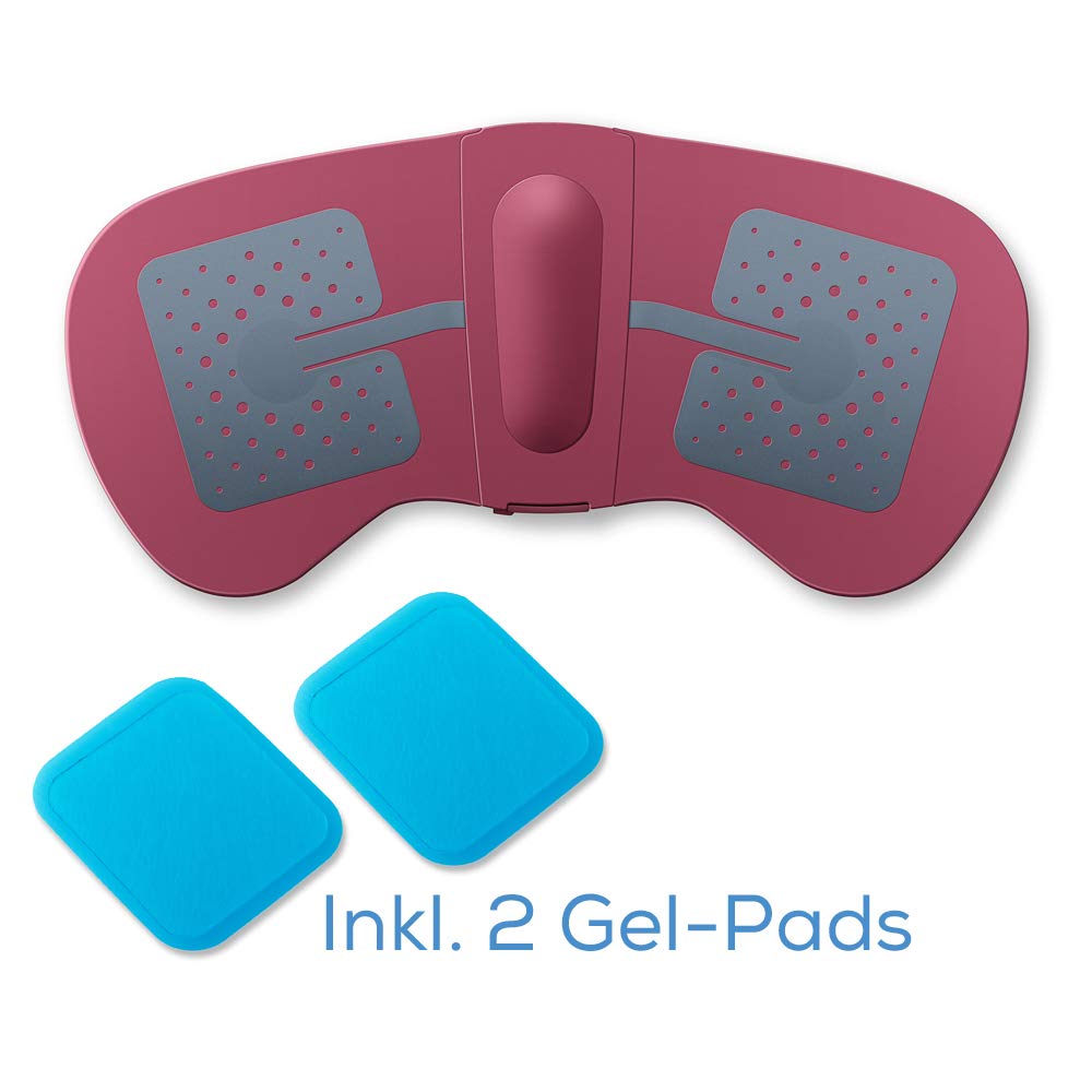 Beurer EM 50 Menstrual Relax, Menstruationspad mit TENS und Wärme-Funktion, gegen Menstruationsschmerzen und Schmerzen aus Endometriose, klinisch validierte und natürliche Linderung, tragbar, Akku