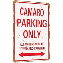 Ca Parking only vintage look funny mental tin sign-8 X 12 inches-Aluminum