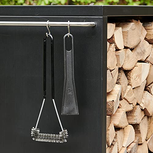 Morsø 2in1 Grill Cleaning Set - Stainless Steel Brush and Nylon Scraper, Clear, Brush: 40 cm, Scraper: 30 cm - Image 2