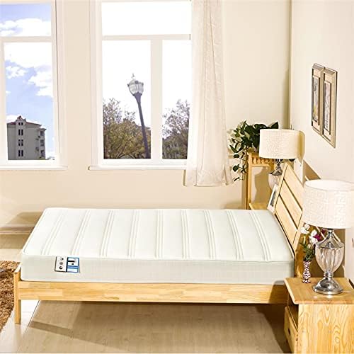 Yaheetech Single Mattress 3ft Bonnell Springs Mattress Single Foam Mattress Medium Firm Mattress for Single Bed with Anti-mite Knitted Jacquard Cover, 90x190x19cm,White
